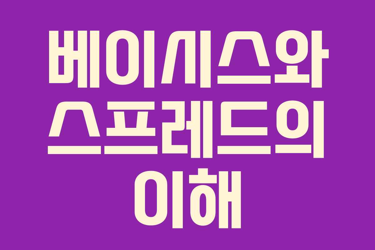 베이시스와 스프레드의 이해