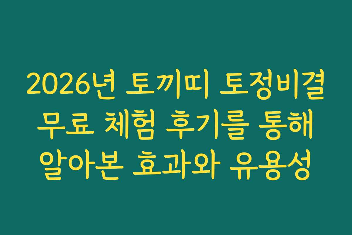 2026년 토끼띠 토정비결 무료 체험 후기를 통해 알아본 효과와 유용성 2026년 토끼띠 토정비결 무료 체험 후기를 통해 알아본 효과와 유용성